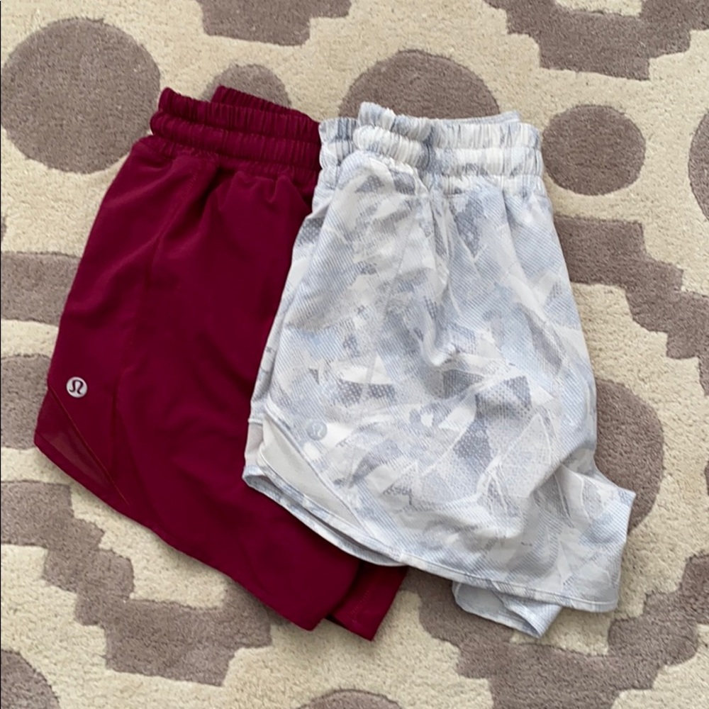 Two lululemon size 4 shorts